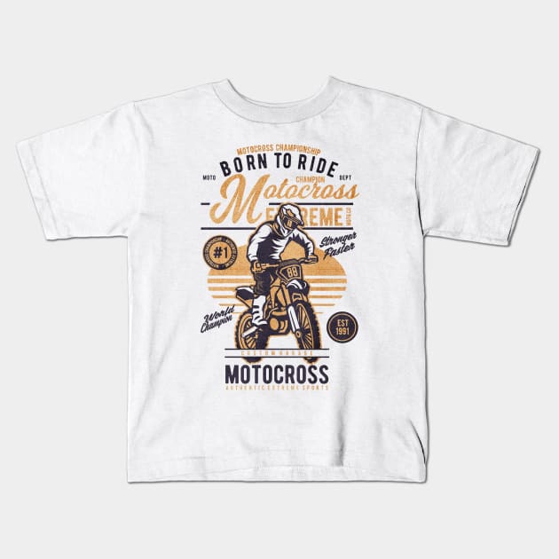 Motocross Extreme Kids T-Shirt by Tempe Gaul